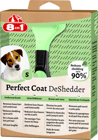 8in1 Zgrzebło dla psa do wyczesywania podszerstka Perfect Coat S