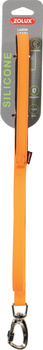 Zolux Smycz dla psa silikonowa 15 mm kol. pomarańczowy