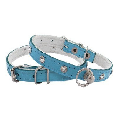 CHABA OBROŻA SKÓRA Z CYRKONIĄ 10x30 BŁĘK