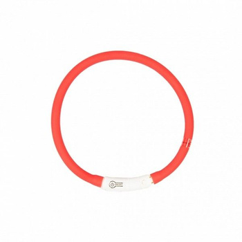 DUVO+ OBROŻA ŚWIECĄCA USB SILIKON RED 70cm