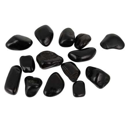 Kamienie polerowane Black Pebble IV 20-30mm do akwarium terrarium 10 kg/OPAK