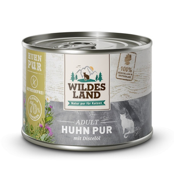 WILDES LAND CAT Pur Huhn - kurczak z olejem z krokosza (200g)