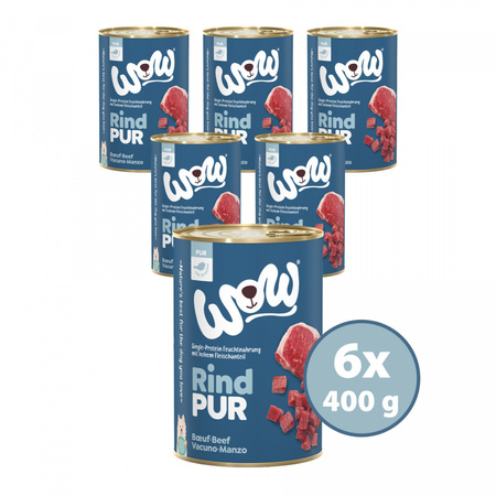 WOW Rind Pur - czysta wołowina karma monobiałkowa dla psa 400g