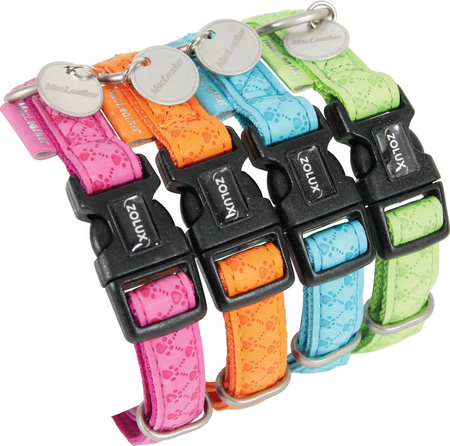 ZOLUX Obroża dla psa regulowana Mac Leather XS 10 mm kol. fuksja