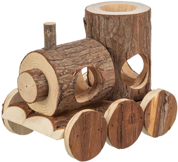 Pociąg Levin, domek, dla myszy, drewno, 17 x 14 x 12 cm