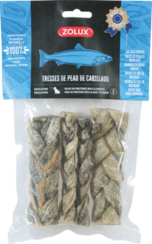 ZOLUX Przysmak naturalny dla psa Warkocz ze skóry dorsza 70 g