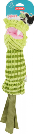 *- ZOLUX Zabawka dla psa VELVET krokodyl Olga 9,5x14x45 cm kol. zielony