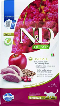 FARMINA N&D Quinoa Hairball Cat Adult 300g