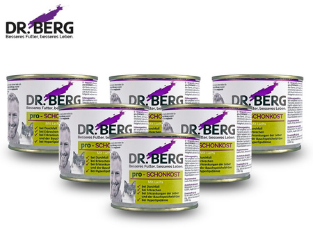 Dr. BERG Pro-SCHONKOST dla kotów - trzustka, wątroba, żołądek 190 g