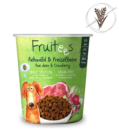 Bosch Fruitees Snack Sarna & Żurawina 200g