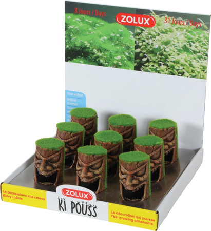 Zolux Ozdoba do akwarium totem TETE KIPOUSS z nasionami 4,5x5,1x7,9 cm