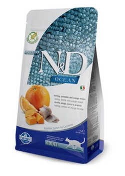 Farmina ND Ocean Cat Herring, Pumpkin and Orange ADULT 5kg (3) Wysyłka 24h