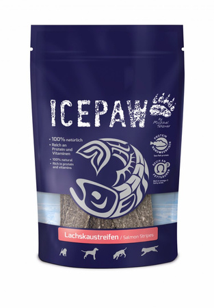 ICEPAW Lachskaustreifen - przysmaki z łososia dla psów (15 szt.)