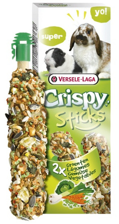 Versele-Laga Crispy Sticks Rabbit & Guinea Pig Vegetables - kolby dla królików i świnek z warzywami 110g
