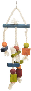 TX-58985 ZABAWKA DREWNO+SZNUR DLA PTAKÓW  24cm   /3