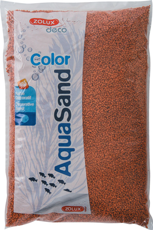 ZOLUX Żwirek do akwarium Aquasand Color pomarańcz stepowy 5 kg