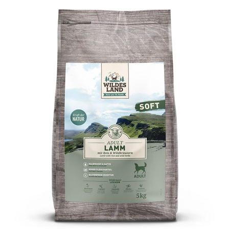 WILDES LAND DOG Soft Lamm - jagnięcina - półwilgotna karma dla psa (5kg)