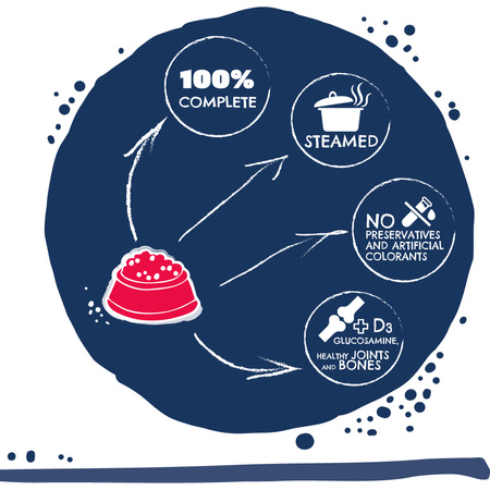 Karma mokra dla psa TEO bogata w wołowinę 1250 g