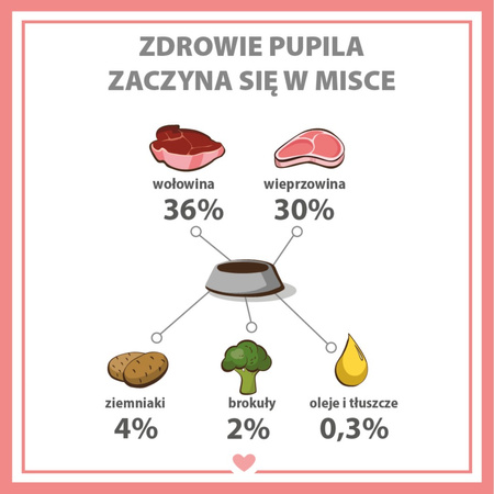 Karma mokra dla psa PUPIL Premium All Meat ADULT wołowina 400 g