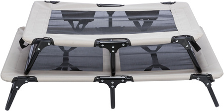 Leżak dla psa, szary/czarny, 99 × 19 × 60 cm