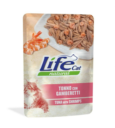 LIFE CAT sasz.70g TUNA + SHRIMPS + CARRORTS /30