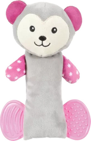 Zolux Zabawka pluszowa dla psa gryzak MAXOU kol. szary 14,5x4,5x21,5 cm