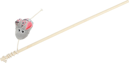 Zolux Zabawka dla kota wędka mysz KALI kol. szary 40 cm