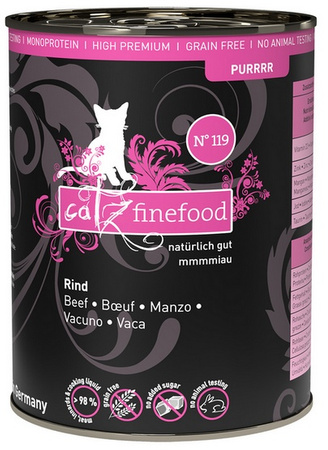 Catz Finefood Purrrr N.119 Wołowina puszka 400g