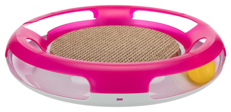 Zabawka dla kota z drapakiem Race & Scratch, plastic, 37 cm