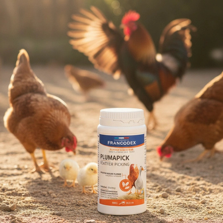 FRANCODEX Preparat dla drobiu stymulujący wzrost piór Pluma-Pick 400 g