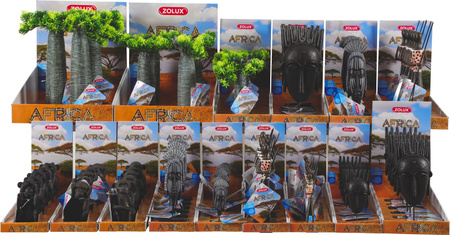 Zolux Ozdoba do akwarium maska męska AFRICA S 4,9x3,4x13,2 cm