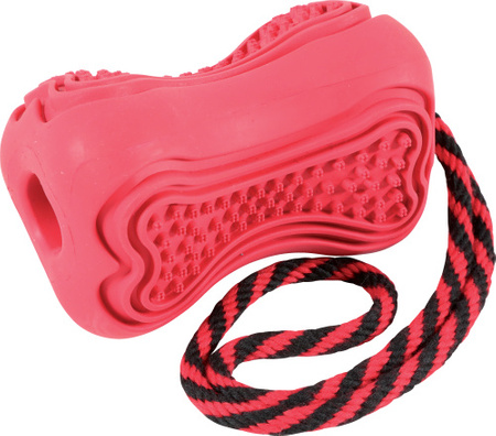 *- ZOLUX Zabawka kauczukowa ze sznurem TITAN L kol. czerwony
