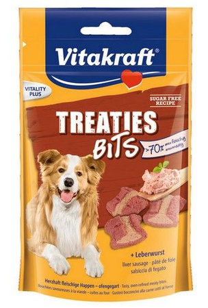 Vitakraft Dog Treaties Bits - Smaczne Kawałki - wątroba 120g [2328807]