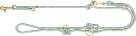 Soft Rope, smycz regulowana, dla psa, linka, L–XL: 2.00 m/o 13 mm, szałwiowa/miętowa