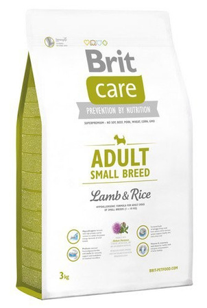 BRIT CARE PIES 3kg ADULT SMALL LAMB HYPOALLERGENIC