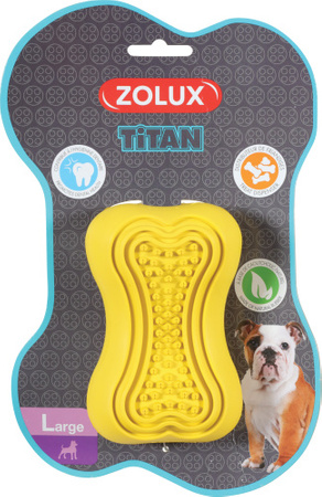 Zolux Zabawka kauczukowa dla psa wytrzymała, TITAN roz.L kol. żółty