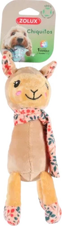 Zolux Zabawka pluszowa dla psa CHIQUITOS lama postać 9,5x11,8x26,5 cm
