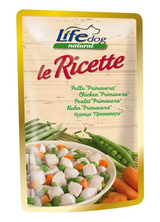 LIFE DOG sasz.95g CHICKEN + PRIMAVERA LE RICETTE /30
