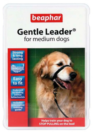 Beaphar Gentle Leader M - obroża uzdowa medium czarna