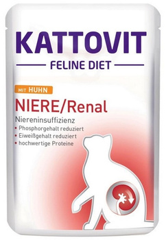 Kattovit Feline Diet Niere/Renal kurczak saszetka 85g