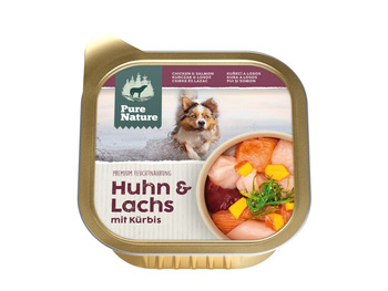 PURE NATURE DOG Huhn Lachs - kurczak i łosoś z dynią dla dorosłych psów (150g)
