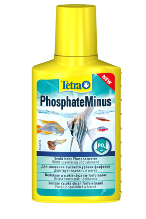 Tetra PhosphateMinus 100 ml redukuje stężenie fosforanów w akwarium