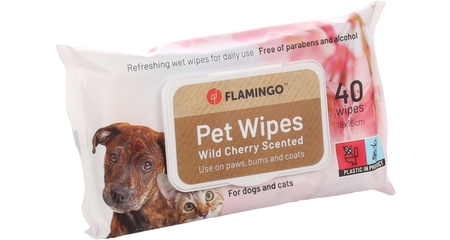 FLAMINGO CHUSTECZKI PIEL. WIŚNIA 18x16cm 40szt