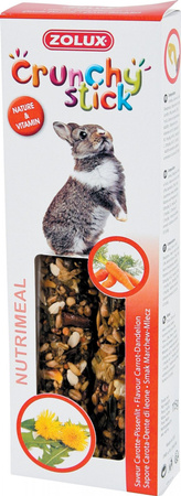 ZOLUX Kolba Crunchy Stick królik marchew/mlecz 115 g