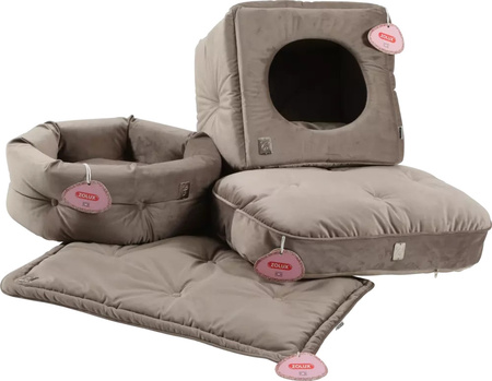 Zolux Legowisko dla kota CHAMBORD kol. jasny brąz 41x41x16 cm