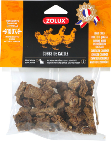 Zolux Przysmak naturalny dla psa Kostki przepiórcze duże 150 g