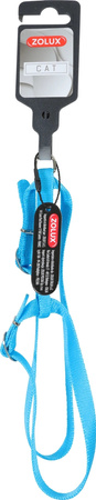 Zolux Szelki dla kota nylonowe 10 mm kol. turkusowy