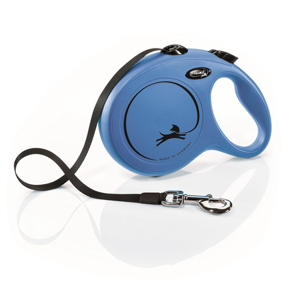 FLEXI Smycz automatyczna dla psa New Classic L taśma 8 m niebieska