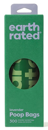 Earth Rated Woreczki do zbierania odchodów 300szt lawendowe