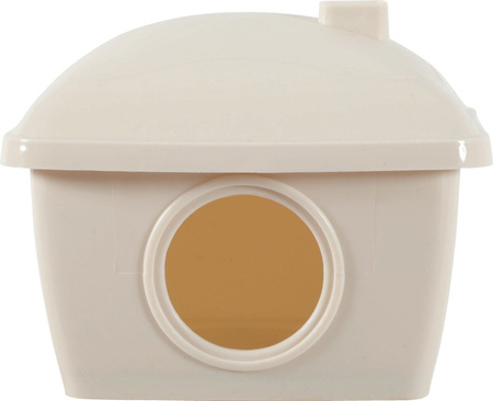 Zolux Domek plastikowy dla chomika, ruchomy dach, 130x110x120 mm kol. beż